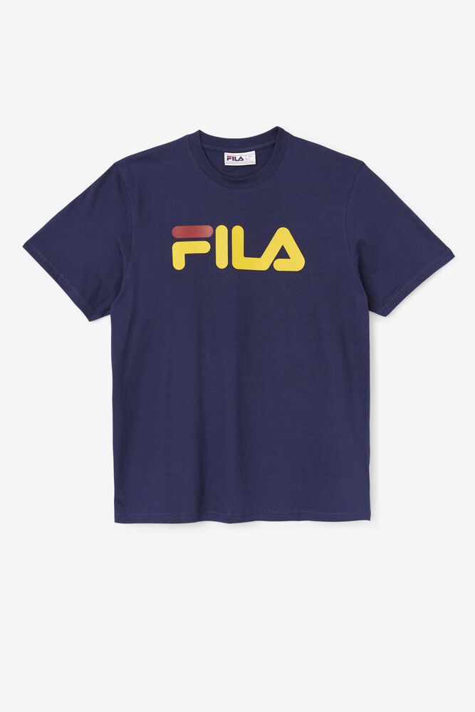 Fila Eagle T-Shirt Navy - Mens - 72389UGFO